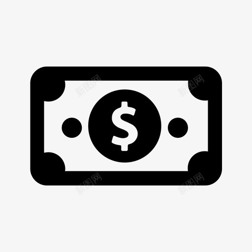 货币付款纸币图标svg_新图网 https://ixintu.com 付款 现金 纸币 美元钞票 货币 金融 钞票