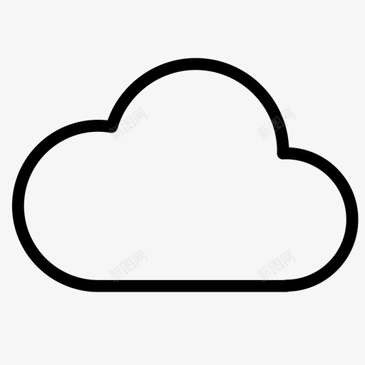 云天气要素天气状况图标svg_新图网 https://ixintu.com 云 云存储 大气 大气条件 天气状况 天气要素 预报