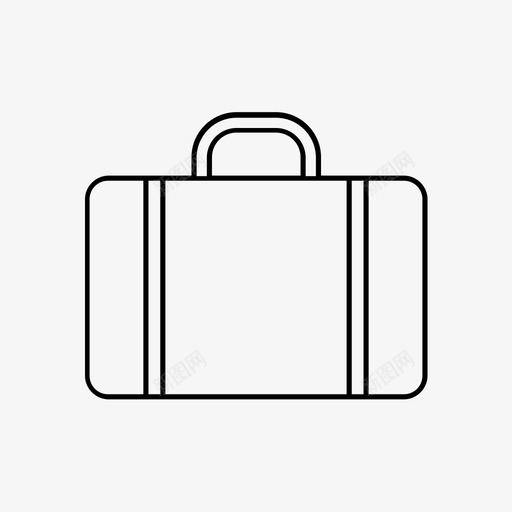 公文包工作白色图标svg_新图网 https://ixintu.com 专业 公文包 商务 就业 工作 平面图标 手袋 挎包 白色 西装包 钱包