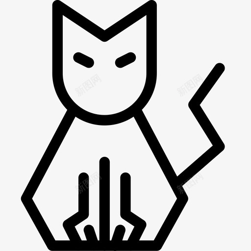 猫愤怒动物图标svg_新图网 https://ixintu.com 万圣节 动物 哺乳动物 家畜 小猫 幽灵 愤怒 猫 猫猫 邪恶