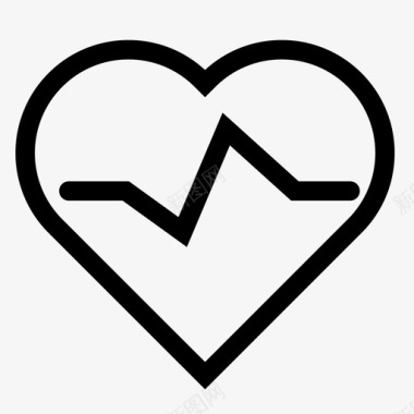 心脏病发作脉搏爱情图标图标