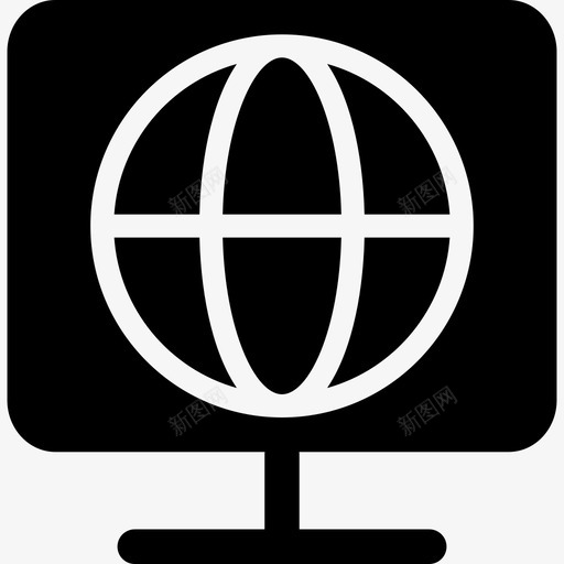 全球发光二极管地图图标svg_新图网 https://ixintu.com 世界 全球 发光二极管 地图 显示器 电视