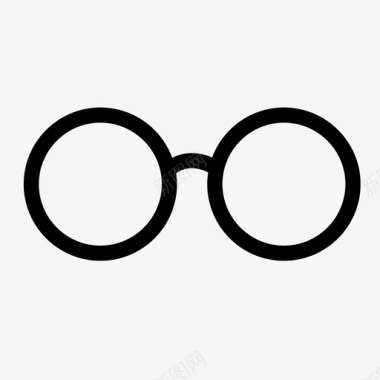 眼镜处方圆框图标图标