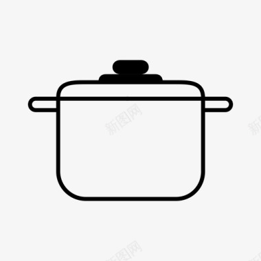 锅烹饪吃图标图标