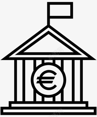 银行安全货币图标图标