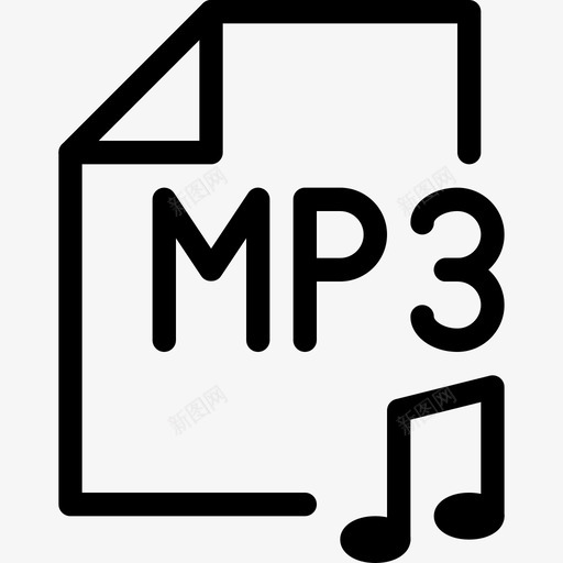 mp3文档音乐音乐图标/svg_新图网 https://ixintu.com mp3文档音乐 音乐图标/