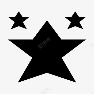 星星星星集星星徽章图标图标