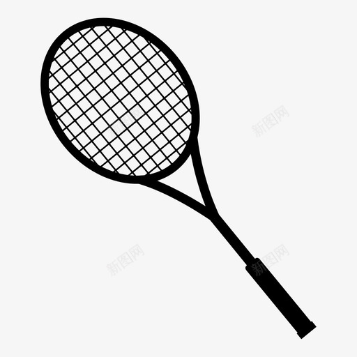 羽毛球球拍运动娱乐图标svg_新图网 https://ixintu.com 休闲 娱乐 游戏 羽毛球球拍 羽毛球网球拍 装备 让我们玩 运动
