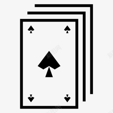 扑克牌黑桃赌博图标图标