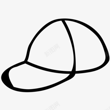 帽子运动员运动帽图标图标