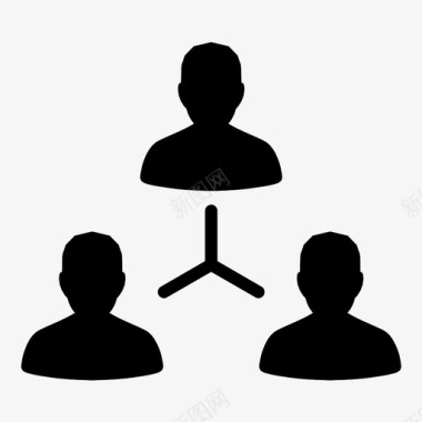 团队男性网络图标图标