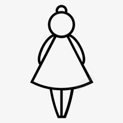 身材很好的小姐女人身材女孩图标高清图片