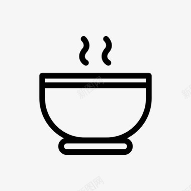碗盆锅图标图标