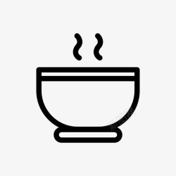 深碗碗盆锅图标高清图片