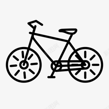 自行车踏板体育活动图标图标