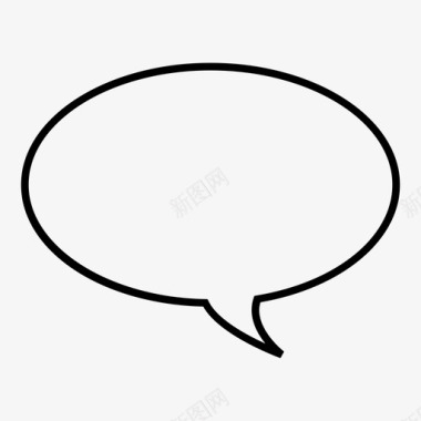 语音气泡消息信使图标图标