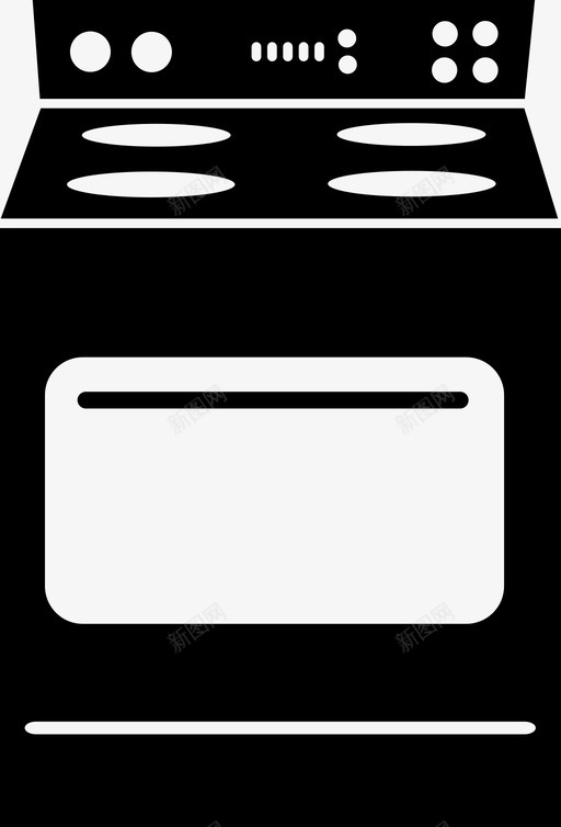 炉灶厨房用具主要器具图标svg_新图网 https://ixintu.com 主要器具 厨房用具 温度 炉灶 炉顶 烤箱 燃烧器 窗户 餐食