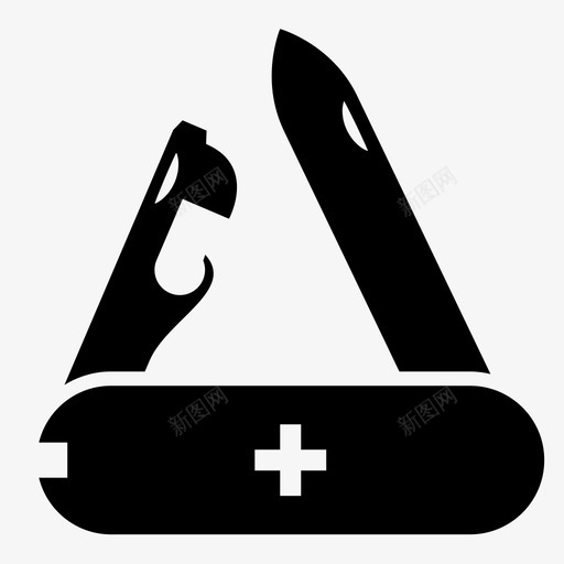 瑞士刀冒险工具包图标svg_新图网 https://ixintu.com 冒险 工具 工具包 有用 瑞士 瑞士刀 生存