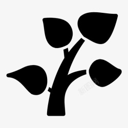 循环生长植物生长叶子图标高清图片