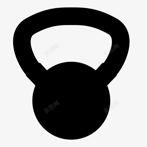 壶铃重量强壮图标svg_新图网 https://ixintu.com 举重 力量 壶铃 强壮 肌肉 重 重量 钢 铁