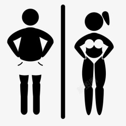 安置更衣室男女通用房公共厕所图标高清图片