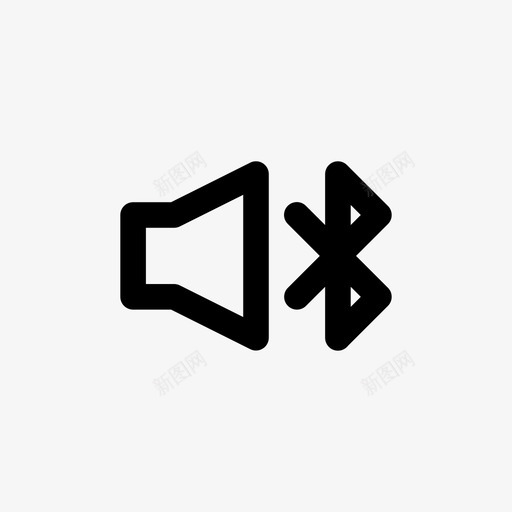 连接到蓝牙音乐播放器图标svg_新图网 https://ixintu.com ui ui元素 声音 多媒体ui元素 扬声器 技术 播放器 曲目 歌曲 用户界面 连接到蓝牙 音乐