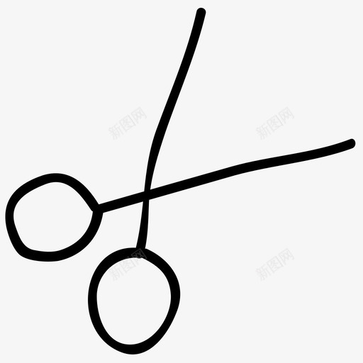 剪刀医学手绘图标svg_新图网 https://ixintu.com 剪刀 医学手绘图标