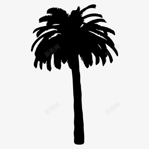 棕榈树到树林里去图标svg_新图网 https://ixintu.com 到树林里去 棕榈树