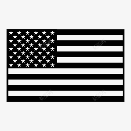 美国国家国旗图标svg_新图网 https://ixintu.com 国家 国旗 美国