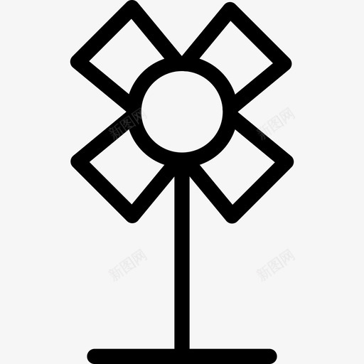 风扇空气电风扇图标svg_新图网 https://ixintu.com 地板 支架 电风扇 空气 风扇