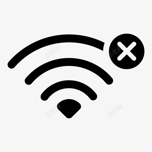 wifi错误wifi关闭强度图标svg_新图网 https://ixintu.com wifi关闭 wifi错误 信号 密码 强度 无wifi 无wifi访问 网络 脱机 问题