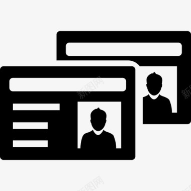 个人资料变型身份证商务计算机和媒体2图标图标