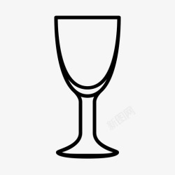 勃艮第红葡萄酒杯雪利酒杯猪爸红葡萄酒图标高清图片