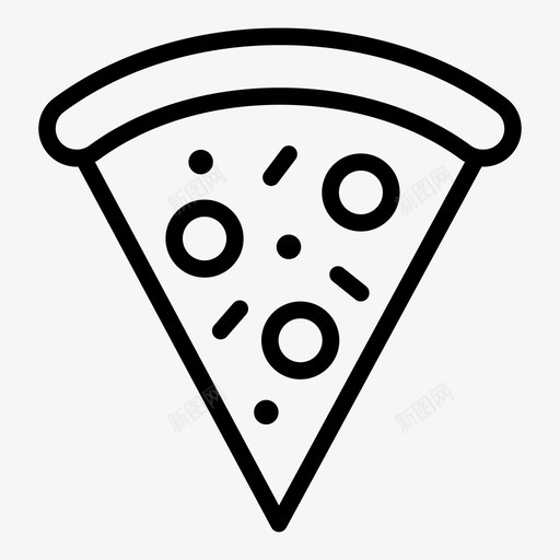 披萨切片披萨片图标svg_新图网 https://ixintu.com 健康的 切片 意大利香肠 披萨 披萨片 热的 食物 食用 黏糊糊的