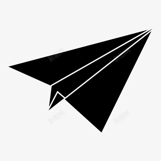 纸飞机手工艺折纸图标svg_新图网 https://ixintu.com 原纸 手工艺 折纸 纸制 纸飞机