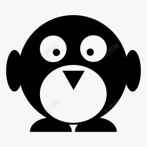 企鹅冷动物动物园图标svg_新图网 https://ixintu.com 企鹅 冷动物 动物 动物园 北极 南极 卡通 可爱 头 脸 鸟