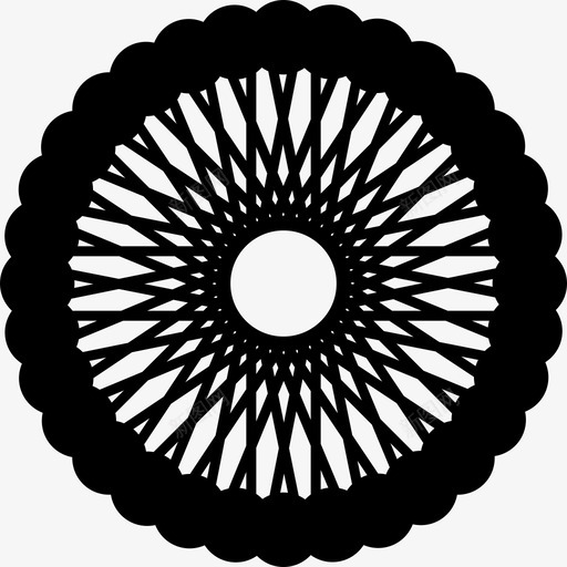 模型铸件轮子图标svg_新图网 https://ixintu.com 互连 对称 形状 模型 花 花瓣 螺旋形 设计 轮子 辐条 铸件