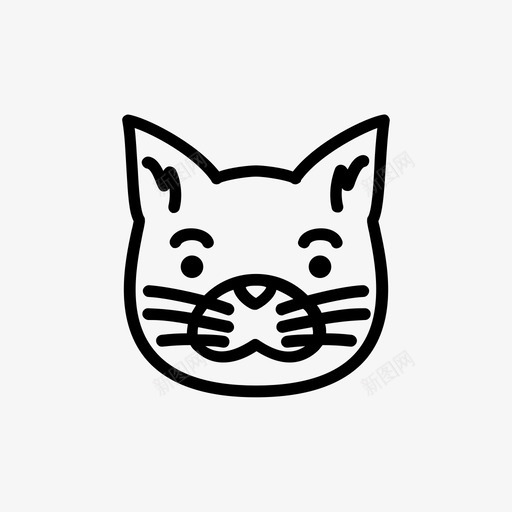 猫可爱毛茸茸图标svg_新图网 https://ixintu.com 万圣节的脸 可爱 喵喵 小 小猫 毛茸茸 毛茸茸的 猫