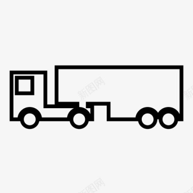 卡车送货司机图标图标