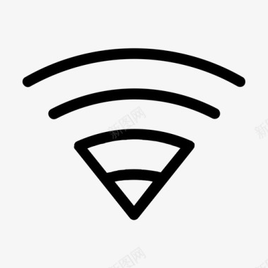 wifi无线路由器弱信号图标图标