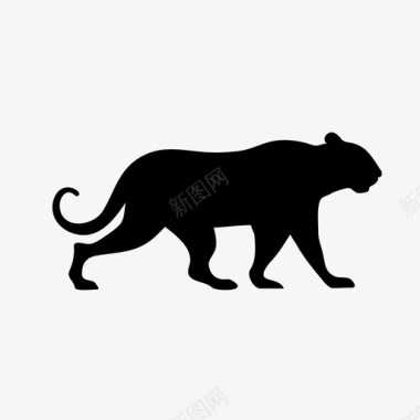 美洲豹动物大猫图标图标