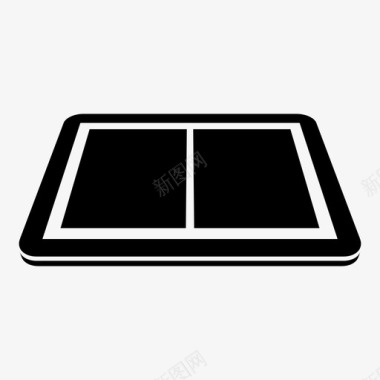 平板电脑垂直分割触摸屏技术图标图标