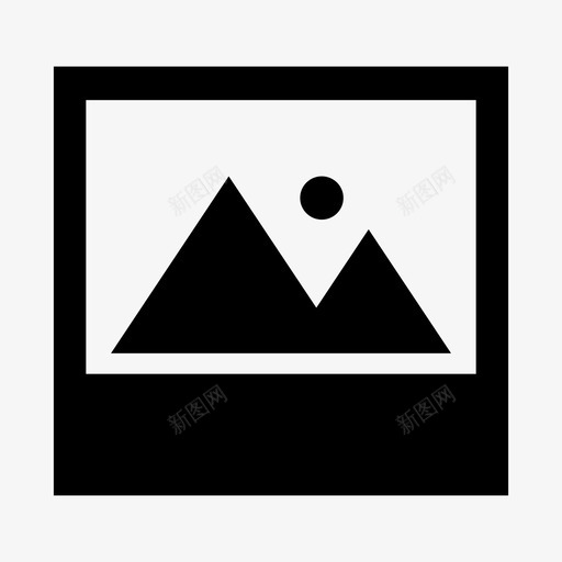 宝丽来照片照片图标svg_新图网 https://ixintu.com 图片 宝丽来照片 山脉 照片 相机 相框 风景
