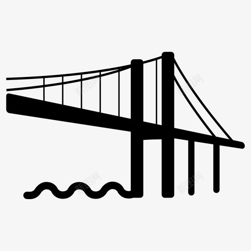 阿尔夫斯堡大桥哥德堡港口图标svg_新图网 https://ixintu.com 哥德堡 水 海洋 港口 瑞典 阿尔夫斯堡大桥