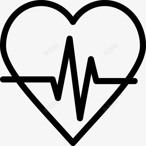 心跳恢复脉搏图标svg_新图网 https://ixintu.com 医疗 医院 帮助 心跳 恢复 搏动 脉搏 药物