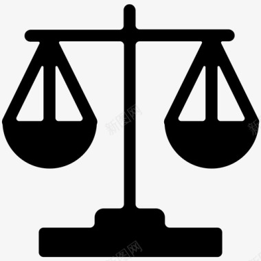 正义法律符号平衡尺度图标图标