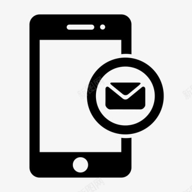 移动电子邮件手机短信图标图标