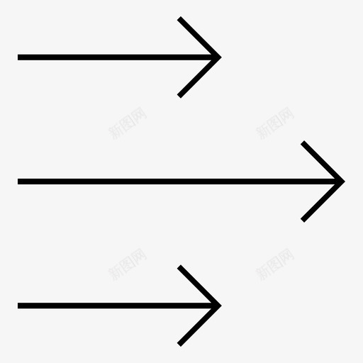 右箭头标志点图标svg_新图网 https://ixintu.com 前面 右箭头 向前 引导 指示 标志 点 移动 继续 轮廓