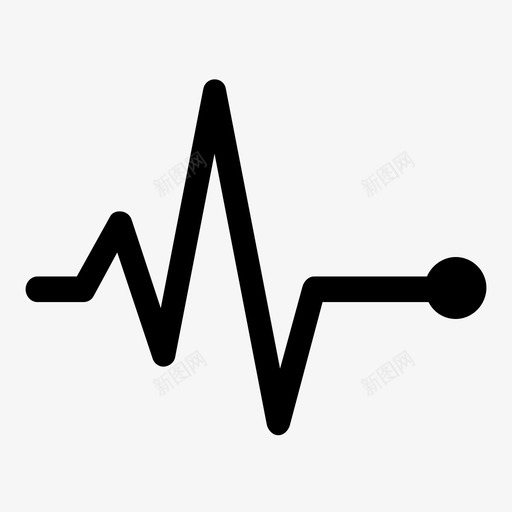 心电图活动健康图标svg_新图网 https://ixintu.com 健康 健康监测 心率 心电图 心脏监护仪 心跳 活动