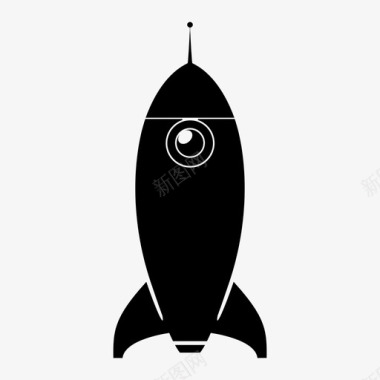 火箭宇宙飞船科幻图标图标